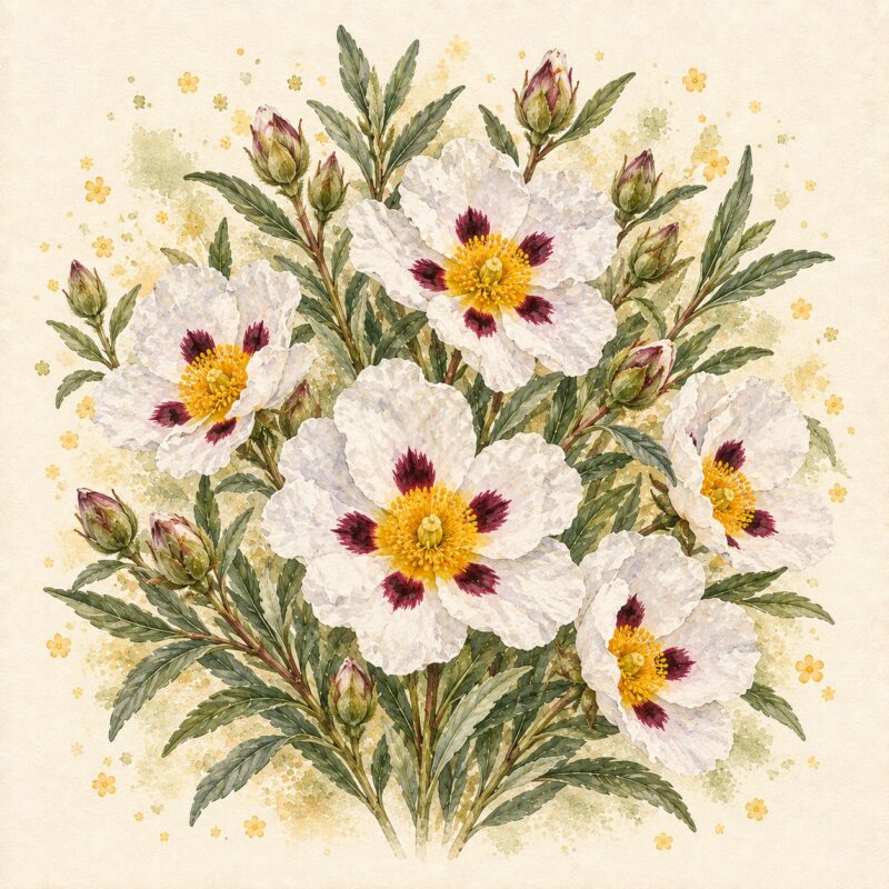 Лабданум, <em>Cistus ladaniferus</em> — изображение 2
